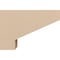 Ekena Millwork 3"W x 9"D x 6"H Classic Clemmons Rough Cedar Woodgrain TimberThane Corbel, Primed Tan CORUR03X09X06CLERCPR - alternate 3